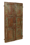 Biscottini Porta portone in legno massello e ferro da interno o da esterno vecchia e antica medievale