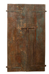Biscottini Porta portone in legno massello e ferro da interno o da esterno vecchia e antica medievale