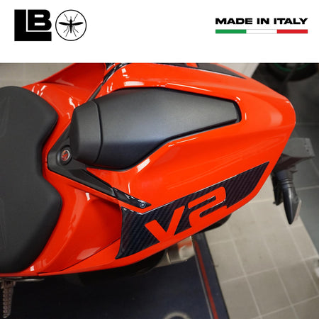 Adesivi 3D Laterali Coda Moto compatibili con Ducati Streetfighter V2 V2S 2025