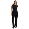 Liu Jo pantaloni flare neri in jersey TA5147J5942 22222 Pantaloni Liu Jo