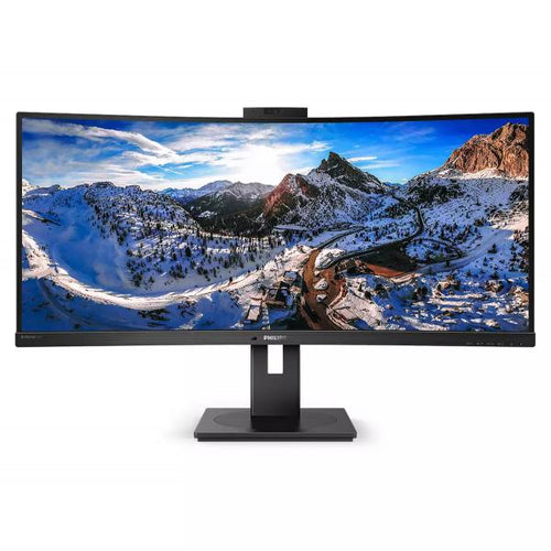 PHILIPS MONITOR CURVO 34 LED VA 21:9 3440X1440 500 CD/M, DP/HDMI, USB-C, WEBCAM, ALTEZZA, MULTIMEDIALE