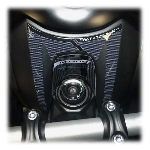 Adesivo 3D Protezione Zona Chiave Compatibile con Moto Yamaha Mt-09 2021-2022