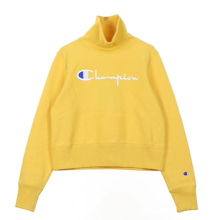 CHAMPION Felpa Collo Alto Corta Donna Turtle Neck L/s Sweatshirt