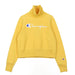 CHAMPION Felpa Collo Alto Corta Donna Turtle Neck L/s Sweatshirt Yellow da donna