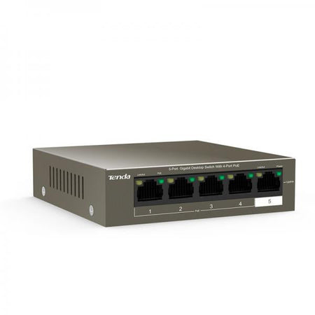 SWITCH TENDA 5 PORT 10/100/1000 PoE 63W