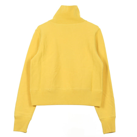 CHAMPION Felpa Collo Alto Corta Donna Turtle Neck L/s Sweatshirt Yellow da donna