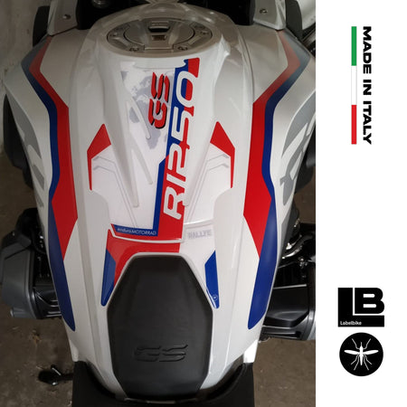 Adesivo 3D Paraserbatoio compatibile con moto BMW R 1250 GS Rallye 2021-2022