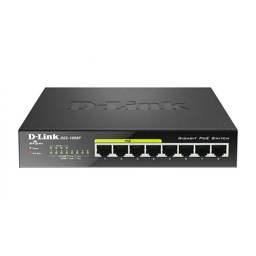 D-LINK SWITCH 8 PORTE GIGABIT 10/100/1000 DI CUI 4 POE