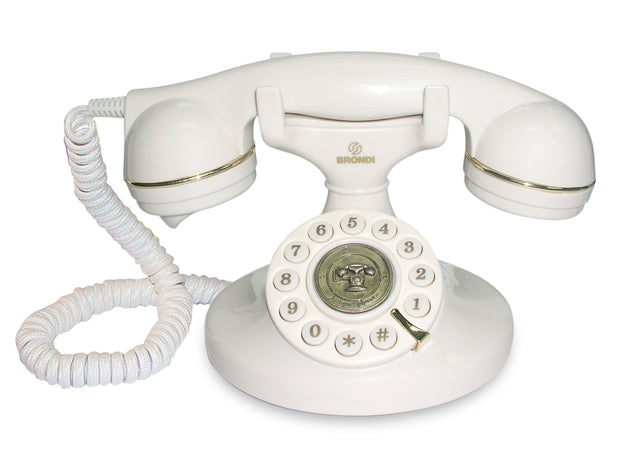 Brondi vintage 10 telefono fisso, bianco