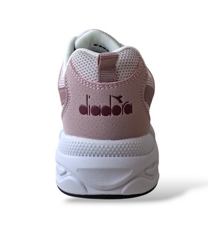 Scarpe sneakers Bambina Diadora Alley rosa-bianco laccio