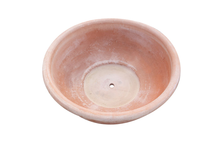 Biscottini Biscottini Vaso Ciotola Terracotta Galestro Fatto a Mano 80x29 Esterno Antigelo