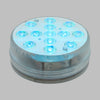 Disco sommergibile con led a luce RGB multicolore Ø8,5cm a batterie
