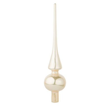Puntale in vetro con 1 sfera decorazione per Albero di Natale h 30 cm