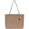 Guess borsa a spalla marrone 4G Logo NOELLE HWBG9672250LGW