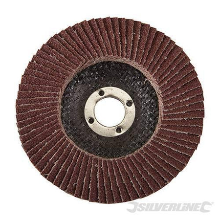 Disco a lamella in ossido di alluminio per l'utilizzo con smerigliatrici angolari portatili silverline Silverline