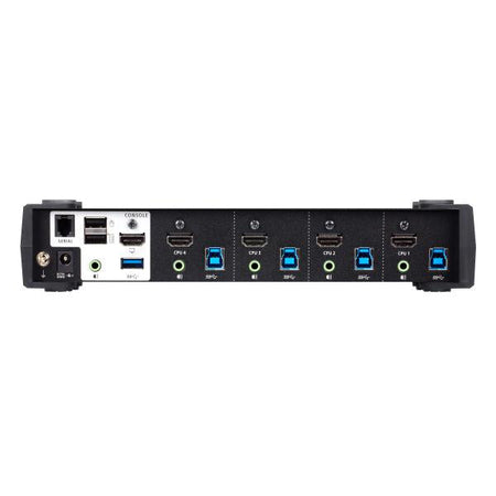 Switch USB 3.2 4K HDMI KVMP a 4 porte con Modalità Mixer Audio, CS1824