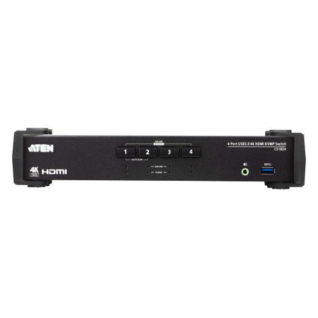 Switch USB 3.2 4K HDMI KVMP a 4 porte con Modalità Mixer Audio, CS1824