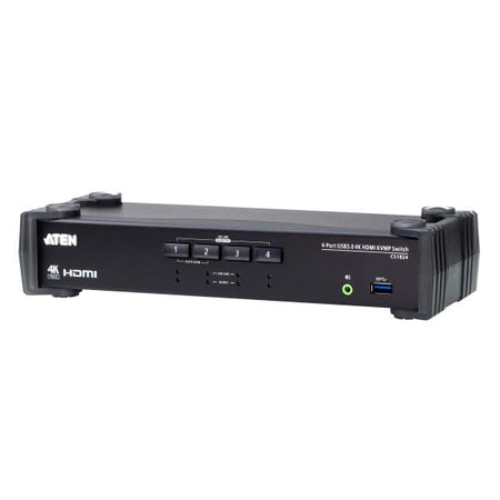 Switch USB 3.2 4K HDMI KVMP a 4 porte con Modalità Mixer Audio, CS1824