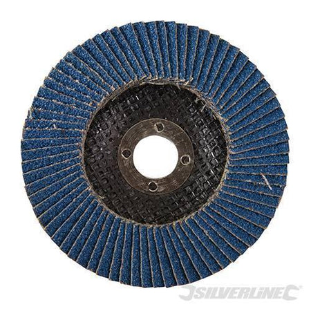 Disco a lamelle in zirconio per l'utilizzo con smerigliatrici angolari nuovo prodotto silverline - Eternal Brico