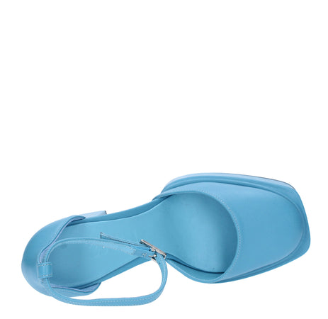 3JUIN Scarpe con Tacco Azzurro da donna