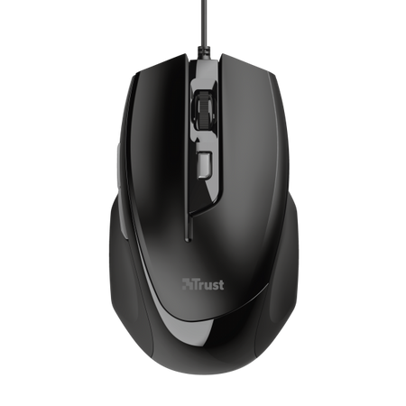 Mouse Gaming Trust Voca - Forma confortevole - Usb - Nero