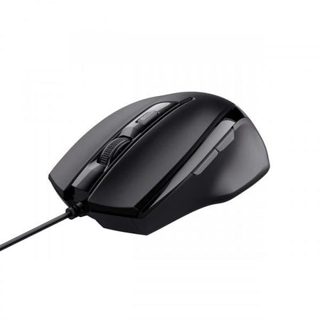 Mouse Gaming Trust Voca - Forma confortevole - Usb - Nero
