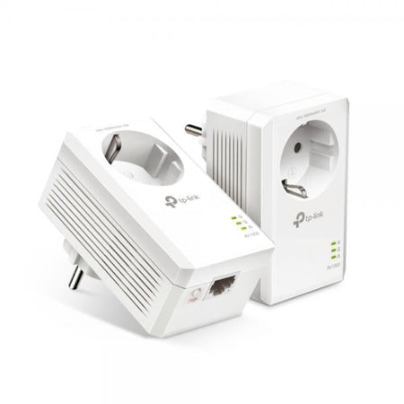 Starter Kit Powerline AV1000 TL-PA7017PKIT - Compatibile con lo standard Homeplug AV, fino a 1000Mbps - Porta Gigabit - con presa elettrica passthrough - Plug and Play