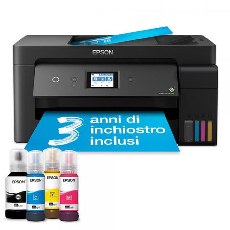 EPSON MULTIF. INK A3 COLORE, ECOTANK ET-15000, 24PPM, ADF, FRONTE/RETRO, USB/LAN/WIFI - 4 IN 1