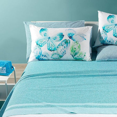 Lenzuola Fantasia Farfalle ! Caleffi Completo Cotone -Eleganza primaverile