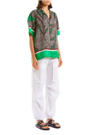 Parosh Pantaloni Avorio da donna