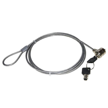 CAVO LUCCHETTO SICUREZZA NOTEBOOK 1,5MT CHIUSURA CON CHIAVE