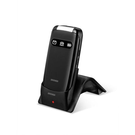 BRONDI AMICO FAVOLOSO (NERO) - TELEFONO CELLULARE PER ANZIANI - TASTO SOS - TORCIA - CONTROLLO REMOTO - ANNUNCIO VOCALE