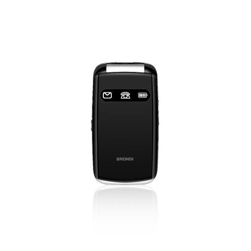 BRONDI AMICO FAVOLOSO (NERO) - TELEFONO CELLULARE PER ANZIANI - TASTO SOS - TORCIA - CONTROLLO REMOTO - ANNUNCIO VOCALE
