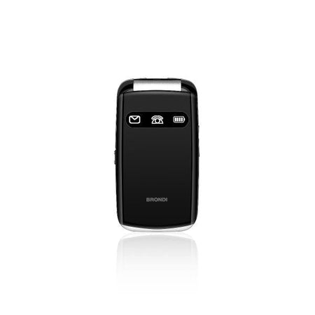 BRONDI AMICO FAVOLOSO (NERO) - TELEFONO CELLULARE PER ANZIANI - TASTO SOS - TORCIA - CONTROLLO REMOTO - ANNUNCIO VOCALE