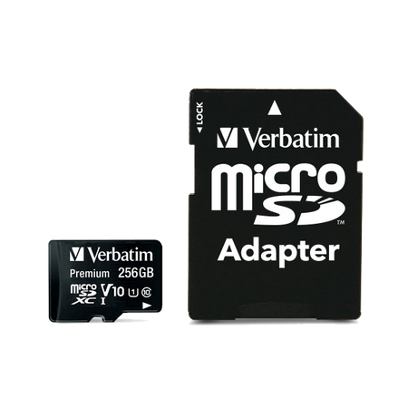 Memoria MicroSDXC 256 Gb - Transflash 256Gb - UHS-I Classe 10 - con Adattatore