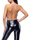 Top Metallo Argento