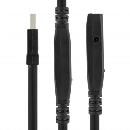 Deltaco USB3-1008 cavo USB USB 3.2 Gen 1 [3.1 Gen 1] 15 m USB A Nero (DELTACO USB3-1008 - USB forl?ngerkabel)