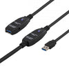 Deltaco USB3-1008 cavo USB USB 3.2 Gen 1 [3.1 Gen 1] 15 m USB A Nero (DELTACO USB3-1008 - USB forl?ngerkabel)