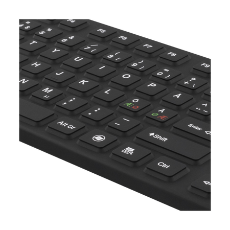 Deltaco TB-501 tastiera Universale USB + PS/2 Nero (DELTACO tb-501 - tastatur - Pan nord)