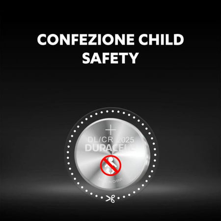 Batteria al Litio Duracell Lithium CR2025 - 3.0V - 2 Pezzi