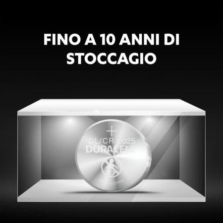 Batteria al Litio Duracell Lithium CR2025 - 3.0V - 2 Pezzi