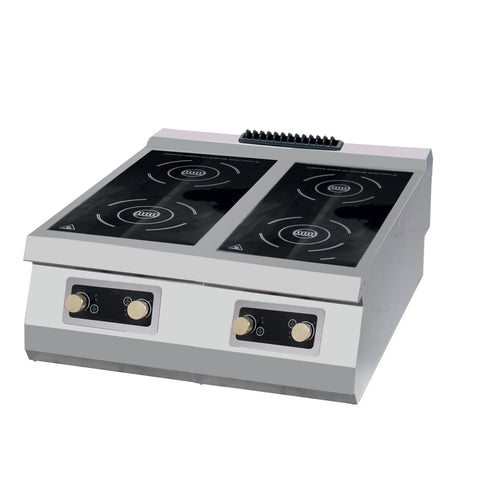 Premium Fornello a Induzione - 4 Fuochi - Unità Doppia - Profondità 90cm - Elettrico