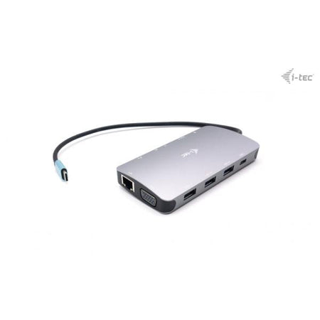 I-TEC NANO DOCKING STATION USB-C HDMI-VGA CON PORTA LAN, POWER DELIVERY 100W, RIVESTIMENTO IN METALLO