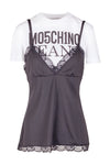 MO5CH1NO JEANS - MOSCHINO MO5CH1NO JEANS - Moschino - T-shirt con top - 430109 - Nero da donna