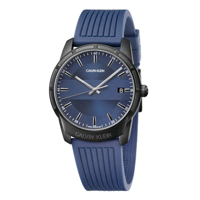 Orologio CALVIN KLEIN uomo Evidence datario gomma blu