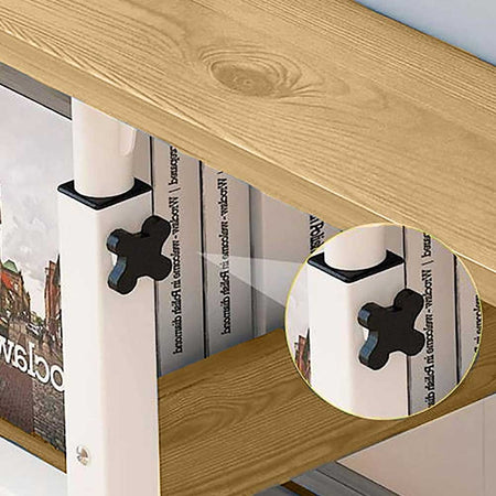 Tavolino Scrivania Porta Computer Altezza Regolabile per Letto Divano 4Ruote Beige