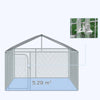 Recinto per Cani e Animali Domestici Esterno Copertura Impermeabile 230x230 H175cm