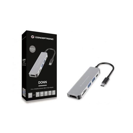 DOCKING STATION TYPE C 6IN1 1*HDMI/2*USB 3.0/1*USB C PD/1*SD