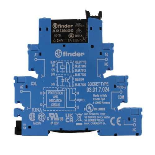 Relè modulo interfaccia 6A 24VDC Finder