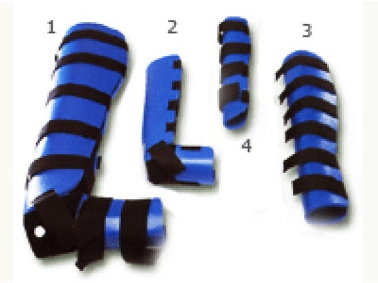Steccobende semirigide set da 4 unità